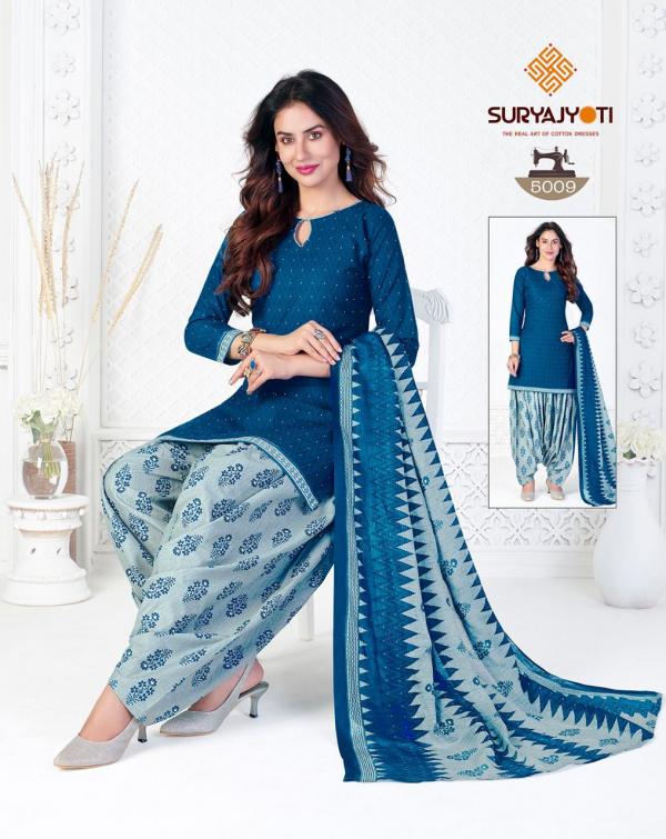 Suryajyoti Trendy Patiyala Vol 5 Regular Wear Dress Materail